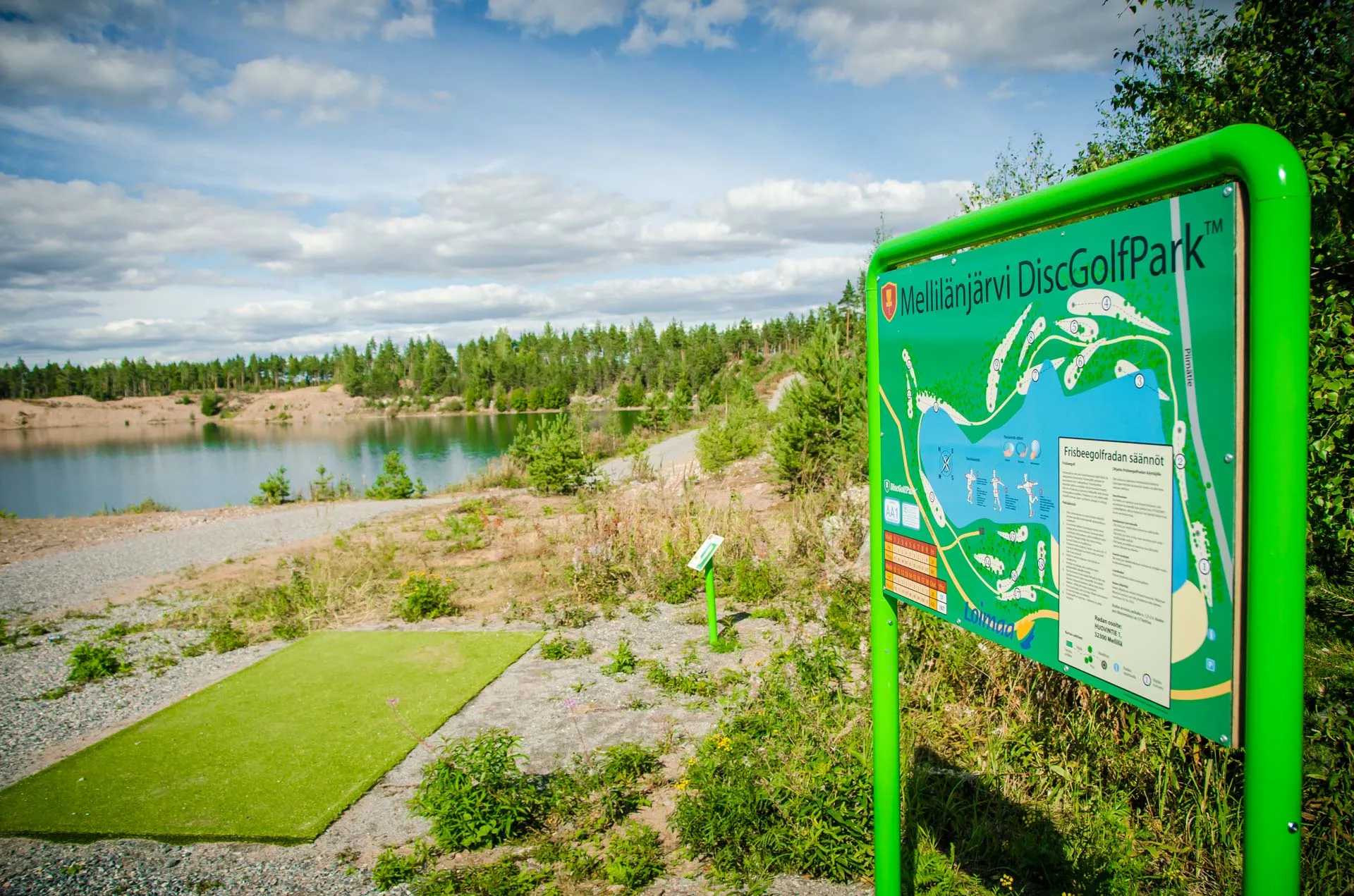 disc golf tablica informacyjna